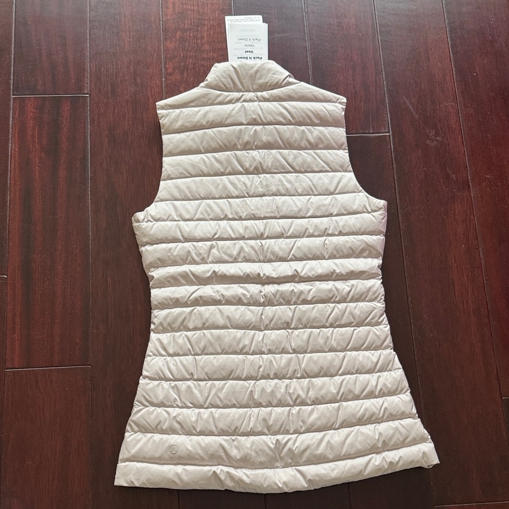 lululemon athletica Beige Puffer Vest - Picture 2 of 6